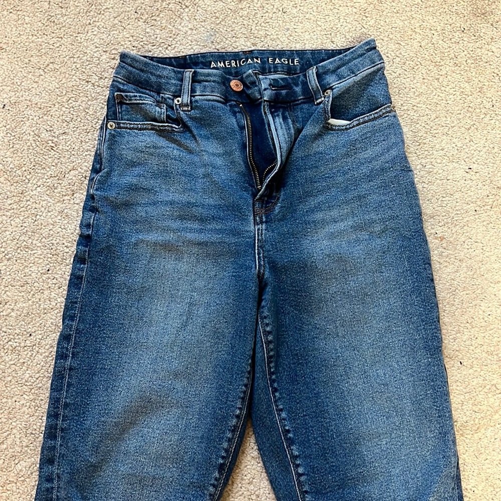 American Eagle curvy stretch mom jean (sz 2 short)